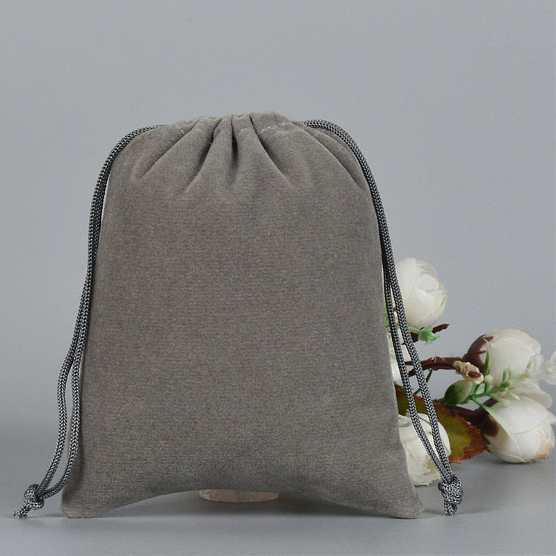 Velvet Bag with Drawstring Closure