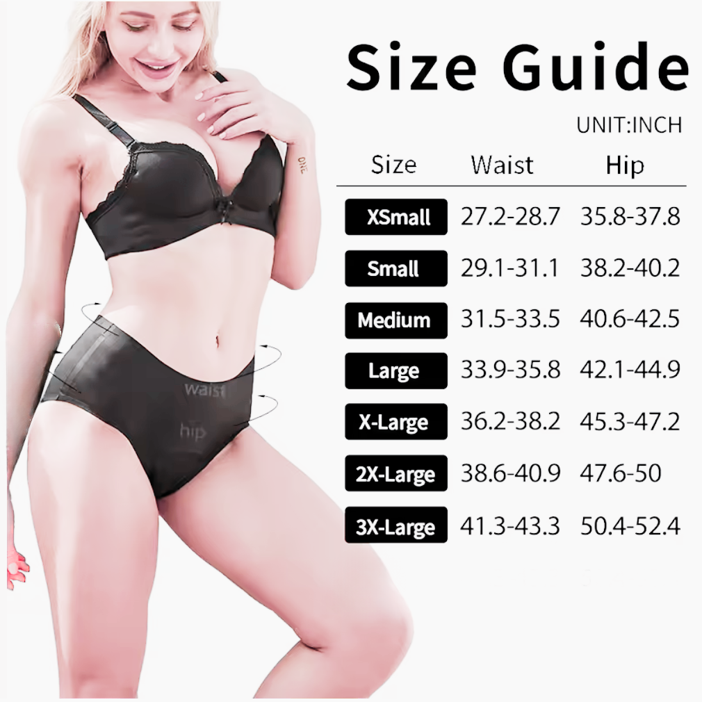 High Rise No Leak Period Underwear Black