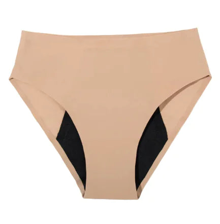 High Rise No Leak Period Underwear Beige