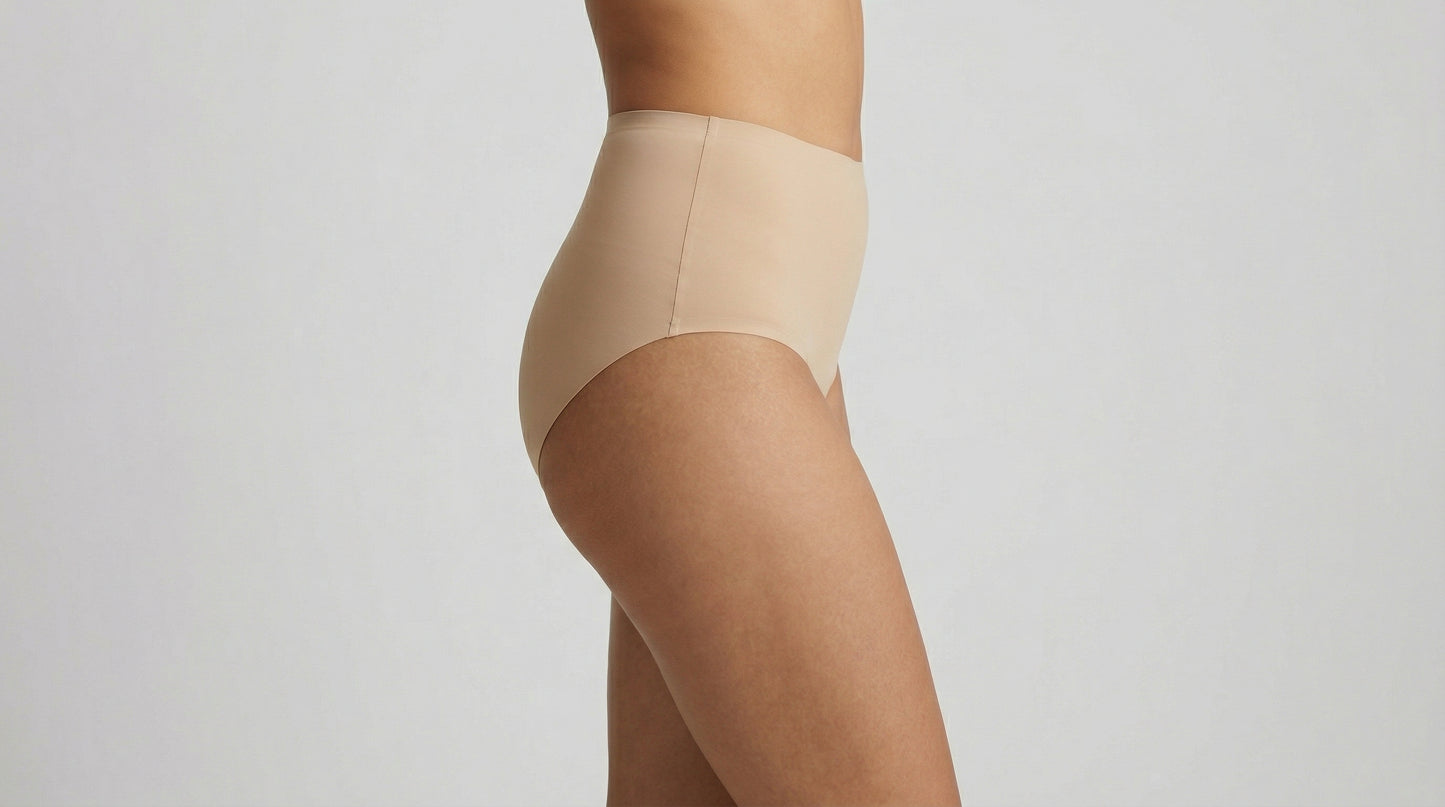 High Rise No Leak Period Underwear Beige