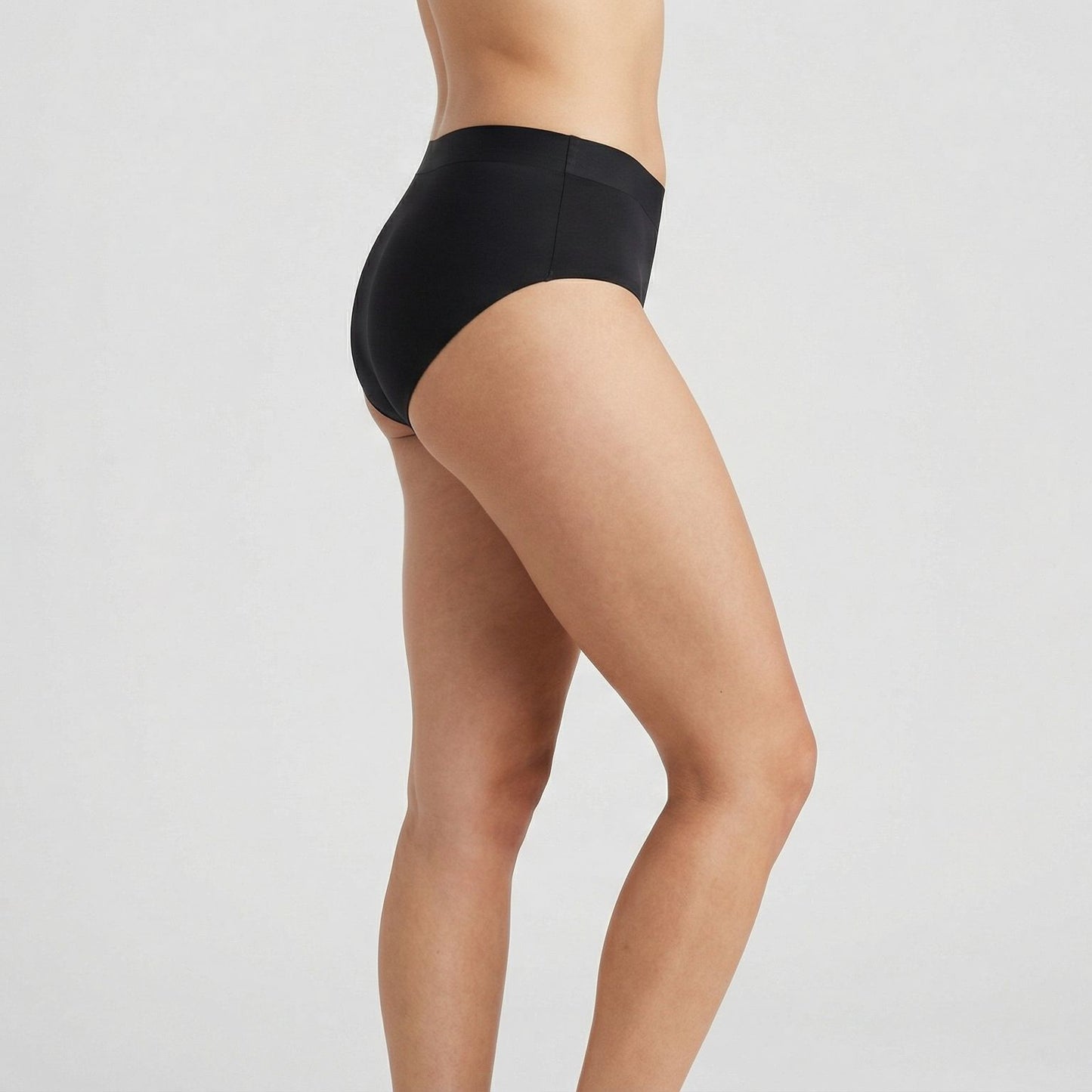 High Rise No Leak Period Underwear Black
